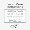 Allure Cali Multi Striped Hand Towels Pack of 2 50