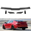 Unbranded Carbon Fiber Rear Trunk Spoiler Splitter Wing Kit For