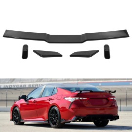 Unbranded Carbon Fiber Rear Trunk Spoiler Splitter Wing Kit For 2018-2025 Toyota Camry US