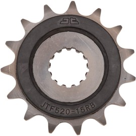 JT Sprockets JTF520.15RB - Piñón delantero acolchado de goma de 15 dientes, individual
