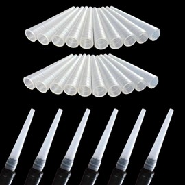 Spray foam gun nozzle，Spraying foam gun accessories，Reusable sealed small nozzles，replacement expansion tool supplies for construction use（26 pieces of white transparent packaging）