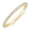 PAVOI 18K Gold Vermeil Cubic Zirconia Diamond Stackable Eternity Bands