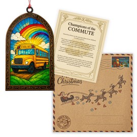 Owl Gifts for Women, owl Christmas Ornaments, Inspirational Suncatcher with Positive Message, Christmas Ornament 2025, Suncatcher Effect Stained Glass Window Hanging, car Hanging Accessories