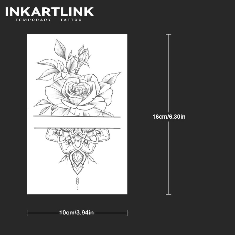 INKARTLINK 2 Pcs Tattoo Stickers 2 Weeks Waterproof Jagua Tattoo