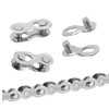 Evponk 10 Pairs 10 Speed Silver Bicycle Chain Magic Links