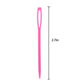 Caishun 100PCS Large Eye Plastic Needles 67mm Color Home Sweater Sewing Needles Cross Stitch Embroidery Needles for Yarn Knitting Tapestry Hand Sewing DIY Needle Sewing