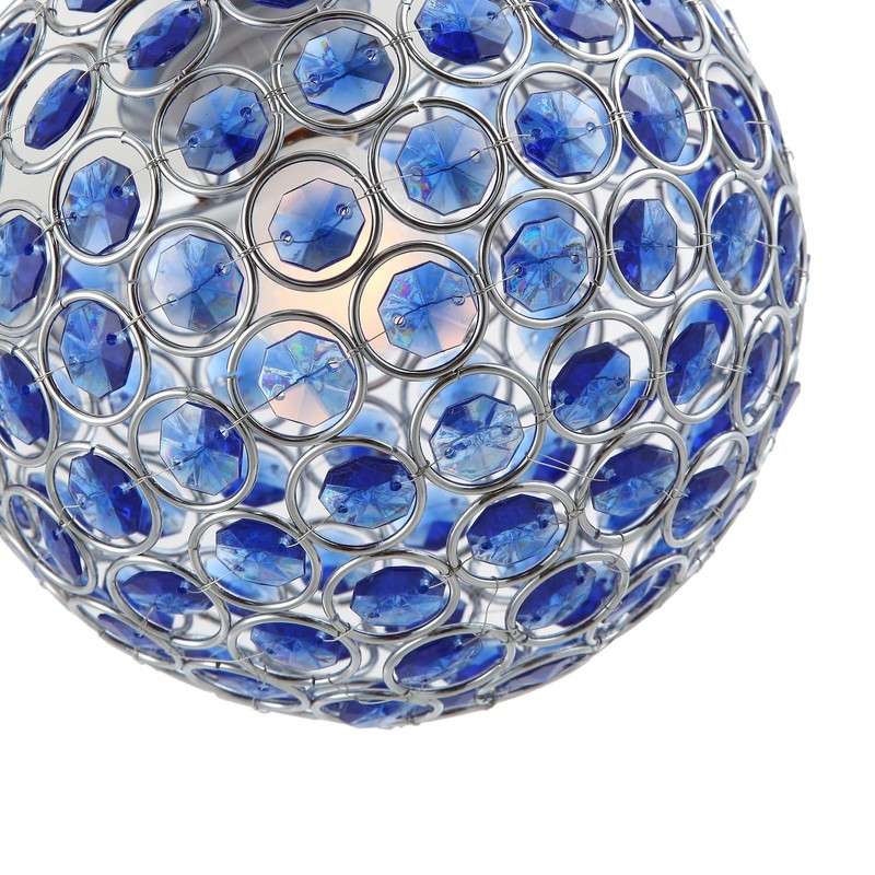 Modern Round Globe Easy Fit Pendant Shade with Small Midnight
