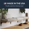 IRONSUPPORTS.COM Iron Supports Front Mount Heavy-Duty Bench Bracket - Wall