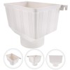 OSALADI Eaves Rainwater PVC Drain Pipe Fittings Downpipe Funnel Water