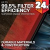 K&N Engine Air Filter: Extended Life 24,000 Mile Replacement Air