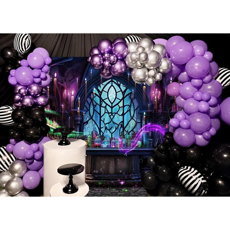 Halloween Mad Scientist Lab Backdrop 8x6FT Spooky Chemistry Laboratory Magic
