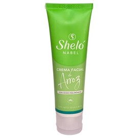 Sheló Nabel Crema Facial de Arroz con Ácido Hialurónico, Extractos Naturales, 100 ml