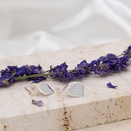 Tuscany Silver Women's Sterling Silver Polished Heart Drop Earrings