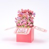 AimtoHome 3D Pop Up Tulip Flower Card, Pink Floral Design,