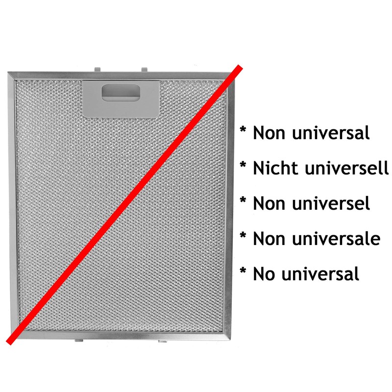 SPARES2GO Metal Mesh Filter for Electrolux Cooker Hood/Kitchen Extractor Fan