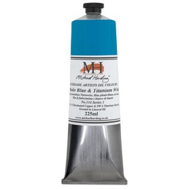 Michael Harding Oil Colour : 225ml Phthalo Blue & Zinc