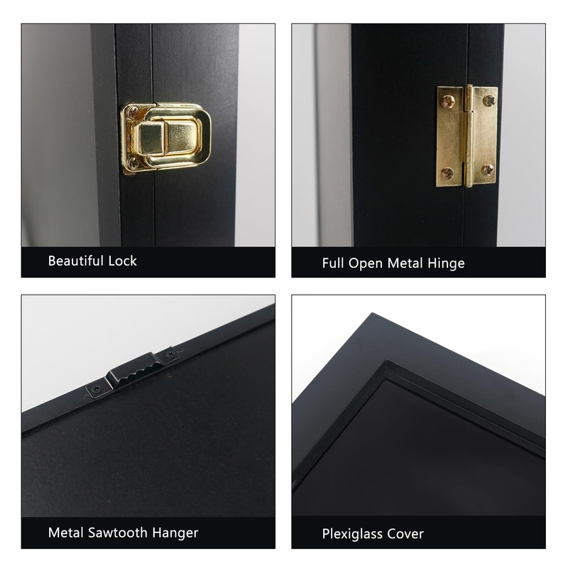 Hodeframe 17x21 Graduation Shadow Box Frame for Cap Gown Diploma