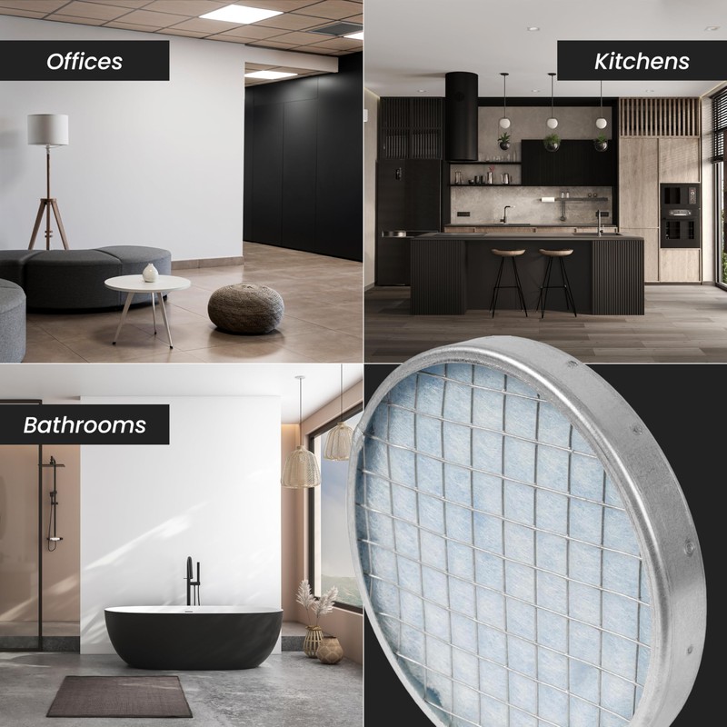 4" Inch Filter Replacement - Round Duct Filter System -