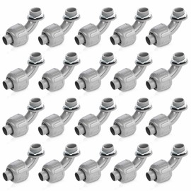 (20 Pack) Yariwiz 1/2 Plastic Liquid Tight Conduit 90 Degree Elbow