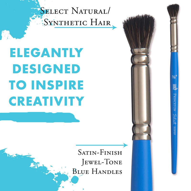 Princeton Tec Princeton Select Artiste Pinsel, blau, Gr. 3/8"