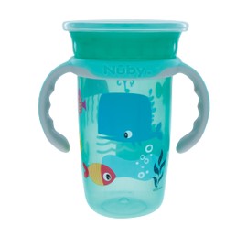 Vaso con Borde 360° - con Asas Removibles Animales marinos/Aqua