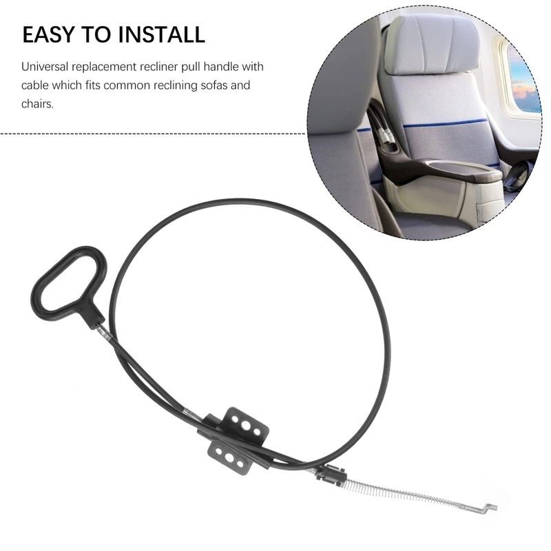 Zerodeko Recliner Cable Handle Kit Recliner Cord Replacement Carbon Steel
