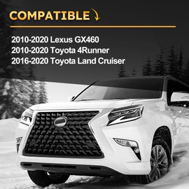 Chrome Exterior Door Handles (Set of 4) for 2010-2020 Toyota 4Runner,2016-2020 Land Cruiser/2010-2020 Lexus GX460,Front and Rear, Drive & Passenger Side(Not for Keyless Entry) Replaces# 6921035180B0