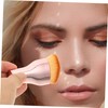 WOONEKY Small and Portable Foundation Brush for Women Rose Gold
