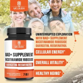 Nad Nicotinamida Resveratrol Curcuma Vegano Quercetina H90                                                                                            