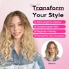 REECHO Curly Hair Extensions, 4PCS 20 inch Clip in Hair