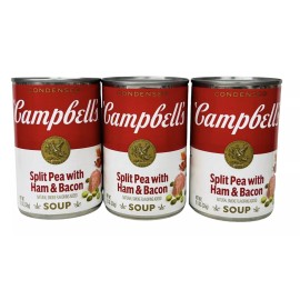 Campbell's Split Pea Ham & Bacon Condensed Soup 11.5 oz 3 Cans Campbells