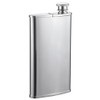 Visol Edian Stainless Steel 4-Ounce Hip Flask with Built-In Cigar