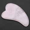 Hztyyier Rose Quartz Gua Sha Stone, Natural Jade Gua Sha