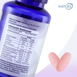 Calcio Complex 600 M + D3 | 120 Tabletas De 1,900 Mg | Natgel