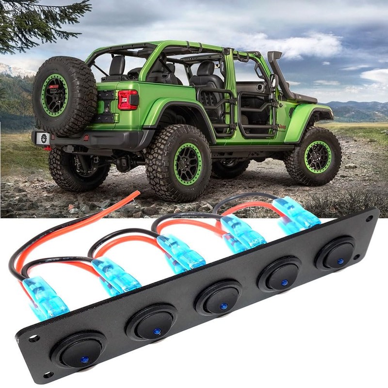 5 Independent Switch Panel for 12 V ~ 24 V