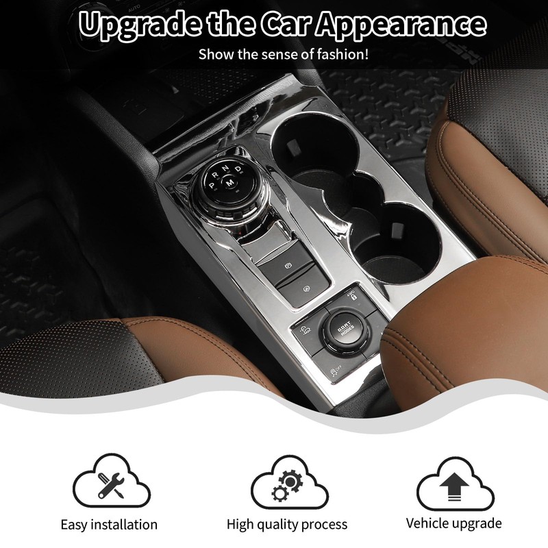 HTHE for Bronco Sport Center Console Gear Shift Cover Cup