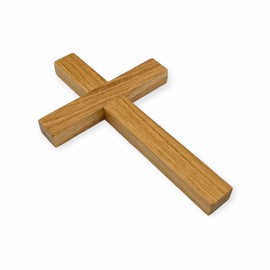 WOODYGIFT Wooden Cross Wall Oak Modern Wooden Wall Cross 24 x 15 cm Decorative Gift Item