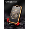SANRILY Golden-edge TPU Key Fob Cover for Land Range Rover