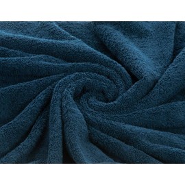 Textile Do Pack of 2 Large Jumbo Bath Sheets (75 x 150 cm-500 GSM) 100% Egyptian Cotton Super Soft Big Bath Sheet Towel Set Body Wrap (Blue, Cotton)