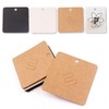 NIHENHAO 100Pcs/ Brooches Display Card Blank Kraft Paper-Tag Jewelry Packaging