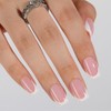 Vansiho Uñas Postizas Francesas de Gel Rosa, Uñas Postizas Cortas