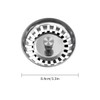 Luckious Stainless Steel Kitchen Sink Plugs, Sink Plug Replacement for