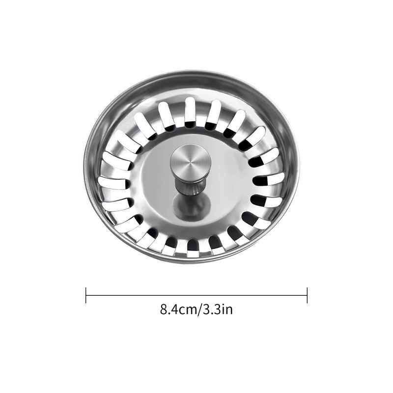 Luckious Stainless Steel Kitchen Sink Plugs, Sink Plug Replacement for