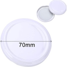 12 Pcs Jam Jars Polished Metal Twist-off Lids for Preserving Jars, Sauce Jars, Universal Canning Lids （70mm）