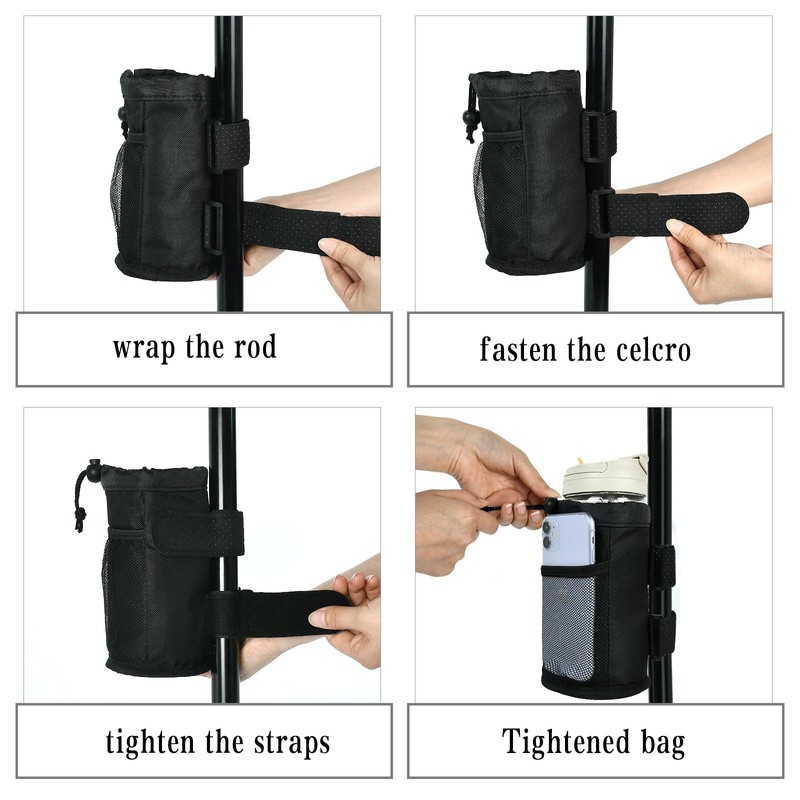 Bicycle Bottle Holder, Bicycle Storage Bag for Cycling, Multifunctional Bicycle