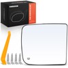 A-Premium Right Passenger Side Upper Heated Mirror Glass with Backing