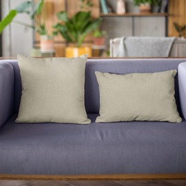 Plutus Brands Plutus Stonewash Solid, Sort of A Waffle Texture Luxury Throw Pillow x 16in, Double Sided 16" x 16", Brown