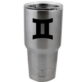 Zodiac Sign Gemini Silhouette Vinyl Sticker Decal for Yeti Mug Cup Thermos Pint Glass (4" Wide - Decal ONLY, NO Cup)