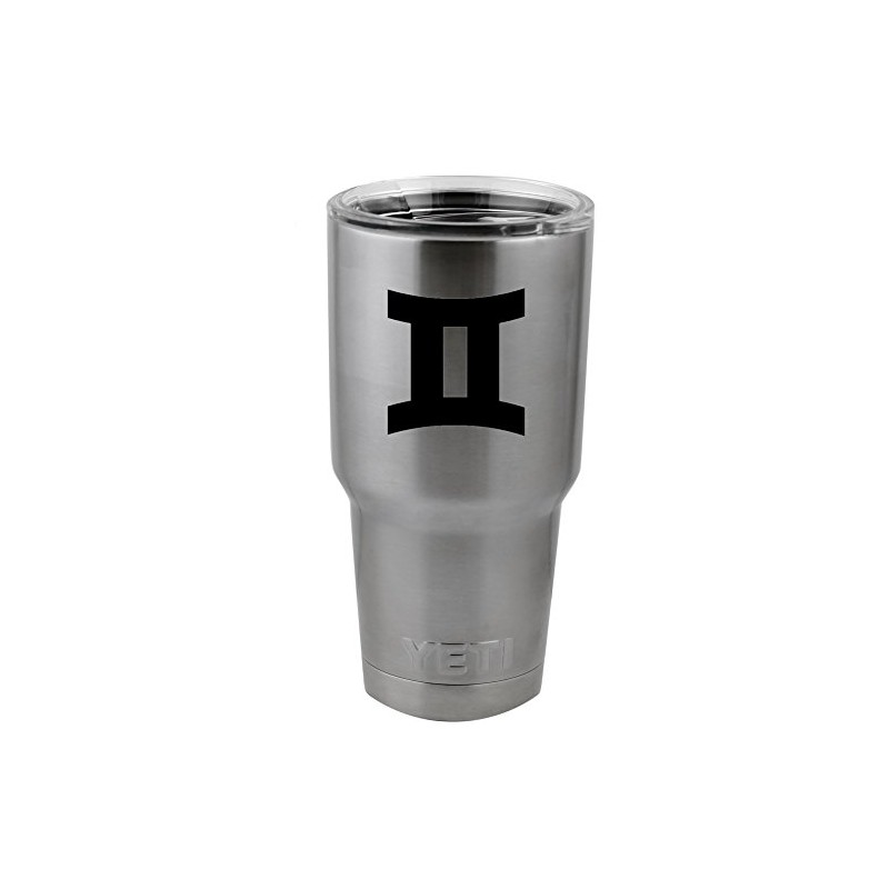 Zodiac Sign Gemini Silhouette Vinyl Sticker Decal for Yeti Mug