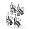 Viborg Hi-End Rhodium Plated Lock Speaker Cable Banana Plug Connectors,